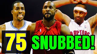 The Most DISRESPECTFUL Snubs from the 75 Greatest List