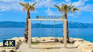 Gradac Croatia 4K Makarska Riviera Walking Tour 2024