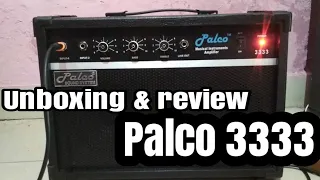 Unboxing and review of palco black 3333 amplifier for guitar