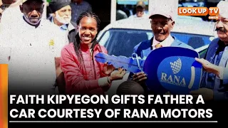 Faith Kipyegon gifts father a car courtesy of Rana motors