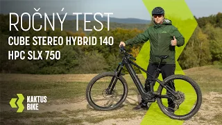 Ako zvládol e-bike Cube Stereo Hybrid 140 HPC SLX 750 rok testovania?!