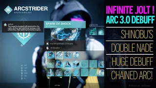 Infinite Jolt like all the time! Arc 3.0 Hunter build Double grenade's Massive chain Destiny 2