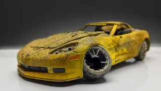 Restoring Abandoned Corvette Model Car - ASMR