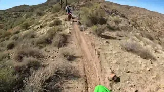 klx300r and beta300 motorcycle single track ride in Arizona