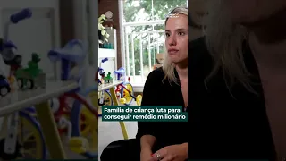 Família de criança luta para conseguir remédio milionário | #shorts #domingoespetacular