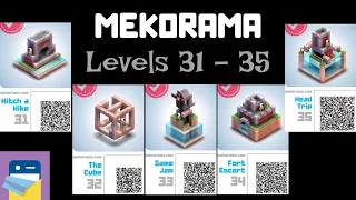 Mekorama: Lv 31, 32, 33, 34, 35 Walkthrough Hitch a Hike, The Cube, Game Jam, Fort Escort, Head Trip