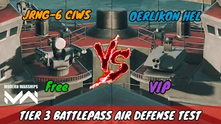 New Air Defense JRNG-6 CIWS Vs Oerlikon HEL Test | Modern Warships