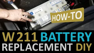 Mercedes E-Class (W211) BATTERY REPLACEMENT + Window Reset