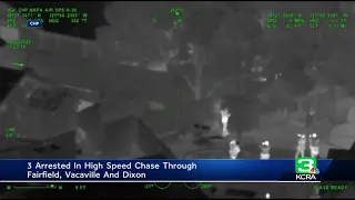 3 arrested after leading authorities on high-speed chase through 3 NorCal cities