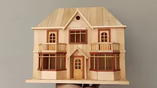Como construir una casa con palitos de helado - An amazing popsicle stick House