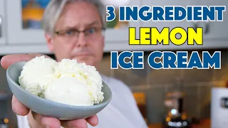 🍋 Just 3 Ingredients Lemon Ice Cream  No Cook Recipe