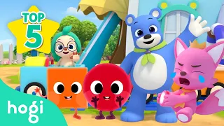 [TOP 5] Choo-Choo Color Trains and More Beloved Songs!｜Song for Kids | Nursery Rhymes｜Hogi Pinkfong