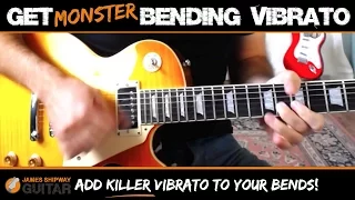 Bending Vibrato Guitar Lesson - How to Vibrato String Bends