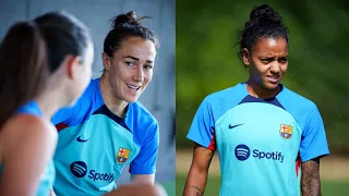 Barcà_id| LUCY BRONZE, GEYSE FERREIRA FIRST TRAINING🔥🔥💪💙❤