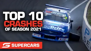 Top 10 CRASHES of the year | Supercars 2021
