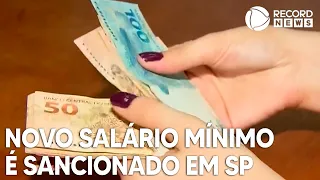 Novo salário mínimo é sancionado em São Paulo