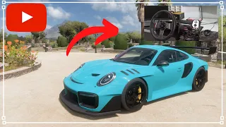 Forza Horizon 5 Gameplay - Porsche 911 GT2 RS  Flat 6 Sound (Steering Wheel + Shifter)