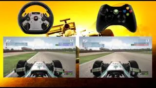 F1 2014 Wheel vs Controller Comparison