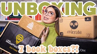 MASSIVE book box unboxing haul | owlcrate, fairyloot, illumicrate, owlcrate jr 📦