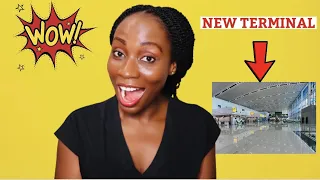 Lagos International Airport HAS CHANGED | NEW TERMINAL, FREE WIFI , NEW WALKWAY |  Sassy Funke