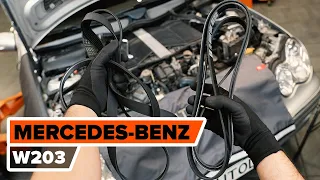 Как заменить поликлиновый ремень двигателя MERCEDES-BENZ W203 C-Class [ВИДЕОУРОК AUTODOC]