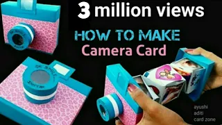 Unique Instax Card Tutorial | DIY scrapbook | DIY Camera Card | Friendship Day Gift |