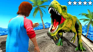 I Found DINOSAURS In GTA 5! (Terrifying!)