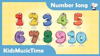 Number Song 1 to 10 | Nursery Rhymes | Learn to Count | KidsMusicTime