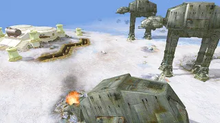 Snowtrooper AT-AT Invasion of HOTH! - Men of War: Star Wars Mod Battle Simulator