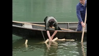 Fischfang auf der Mosel. Teil 2: Giewenschleife, Schleppnetz, Aalschnur, Aalreuse