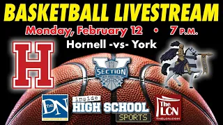 SEC. V BOYS BASKETBALL: Hornell vs. York | Feb. 12, 2024