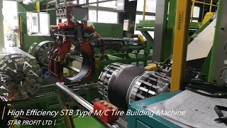 TBM building M/C, motorcycle tyre building machine (STB type)