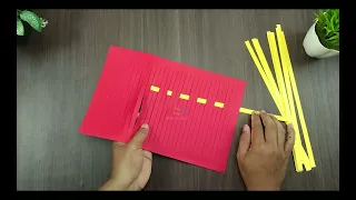 How to Make Simple Woven Paper Central Diamond Pattern