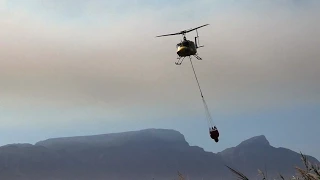 Raging Table Mountain Fire tackled by thunderous Bell Helicopters (Season 1 Episode 4)