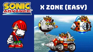 Sonic Advance - X Zone (Knuckles) in 0:44:05 (Easy)