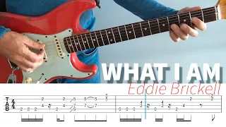 EDIE BRICKELL - What I Am - guitar lesson and solo with TABs