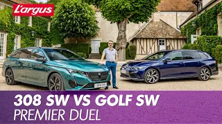 Peugeot 308 SW (2022) vs VW Golf SW : Premier duel  !