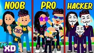 FAMILIA NOOB vs FAMILIA PRO vs FAMILIA HACKER en PK XD 🐸 SIMBA