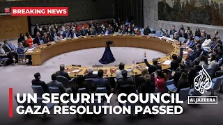 UN Security Council passes resolution demanding immediate Gaza ceasefire