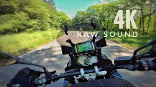 BMW S1000XR chasing a R1200GS | RAW 4K | 1 minute of pops and bangs | orginal exhaust | quickshifter