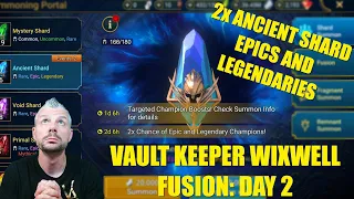 Ancient Shard Pulls During 2x Epics and Legendaries Event - Champion Chase for Vault Keeper Wixwell!