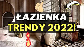 🟢TRENDY ŁAZIENKOWE 2022 ROKU. CO BĘDZIE MODNE W ŁAZIENKACH🔥? JAK URZĄDZIĆ MODNĄ ŁAZIENKĘ🤔?TRIKI.