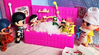 KIDS PLAYED SNOWBALLS-QUICKLY GOT TO THE DOCTOR🤣🤣 Lady Bug and dolls LOL surprise funny cartoons