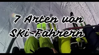 7 Arten von Skifahrern