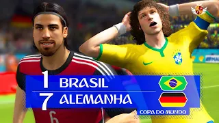 BRASIL 1 x 7 ALEMANHA NO FIFA 14 - JOGOS HISTÓRICOS