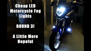 Cheap LED Auxiliary Fog Lights for Motorcycles | The Final Chapter! | Honda NC750X
