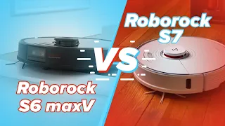 🤖 Битва роботов-пылесосов | Roborock S6 MaxV 🔥 Roborock S7 | Какой лучше?!