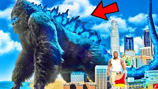 GODZILLA And KING KONG Become ONE In GTA 5 (NEW Kaiju) | Shinchan , Pinchan & Franklin (GTA 5 Mods)