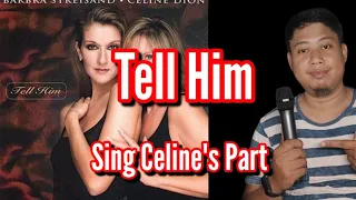 Tell Him - Barbra Streisand and Celine Dion -Karaoke - Barbra's Part Only