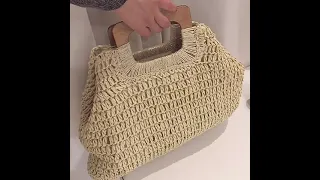 Vintage Bohemian Straw Bag for Women Summer Large Capacity Beach Handbags Rattan Handmade Kintted